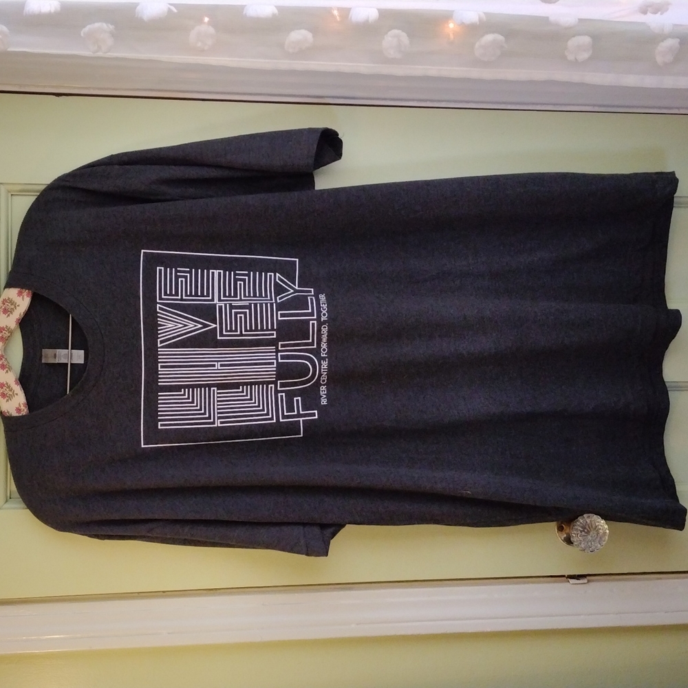 Men's inspo t-shirt XXL charcoal heather grey